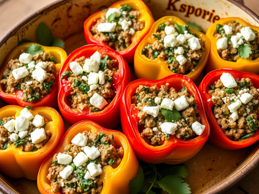 Keto stuffed bell peppers