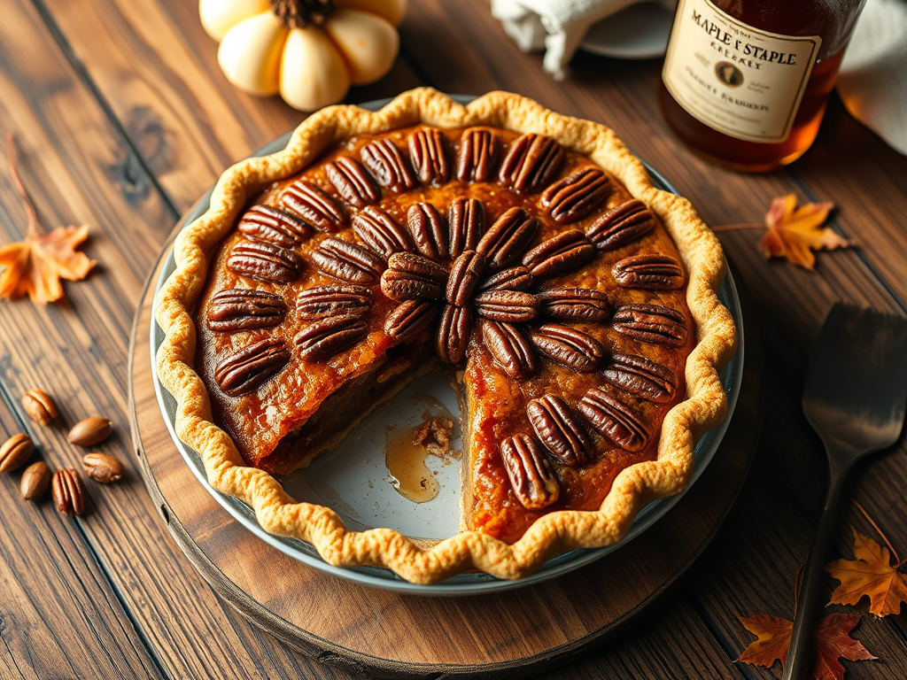 🥃🍁 Keto Maple Bourbon Pecan Pie – A Low-Carb, Southern-Inspired Delight! 🔥