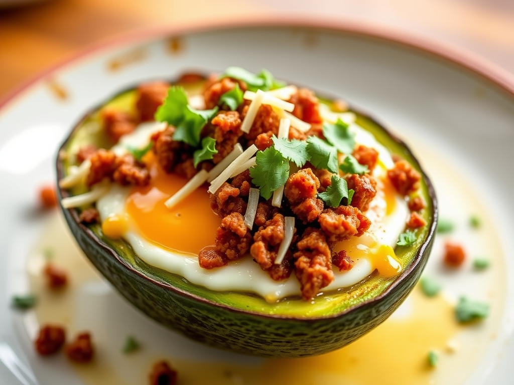 Avocado breakfast egg bowl